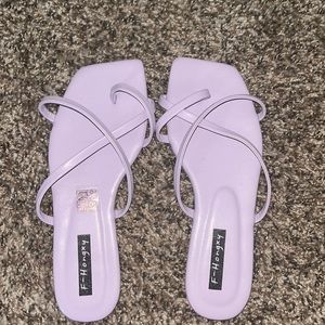 Lavender sandals